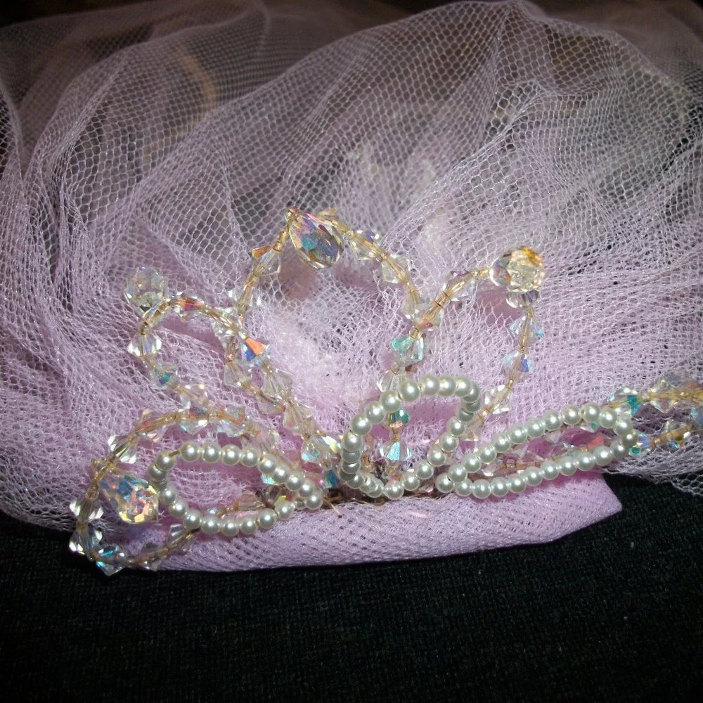 BARBIECORE PRINCESS CRYSTALS PINK TIARA HEADRESS